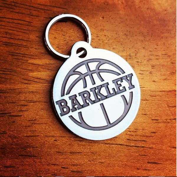 Deep Engraved Stainless Steel Pet ID Tag - Round (1-1/4"X1-1/8")