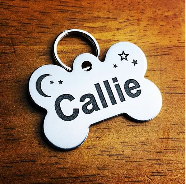 Deep Engraved Stainless Steel Pet ID Tag - XS Bone (3/4" x 1-1/4")