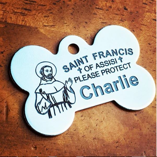 Deep Engraved Stainless Steel Pet ID Tag - XL Bone (1-1/3" x 2")