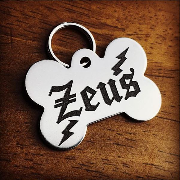 Deep Engraved Stainless Steel Pet ID Tag - XS Bone (3/4" x 1-1/4")